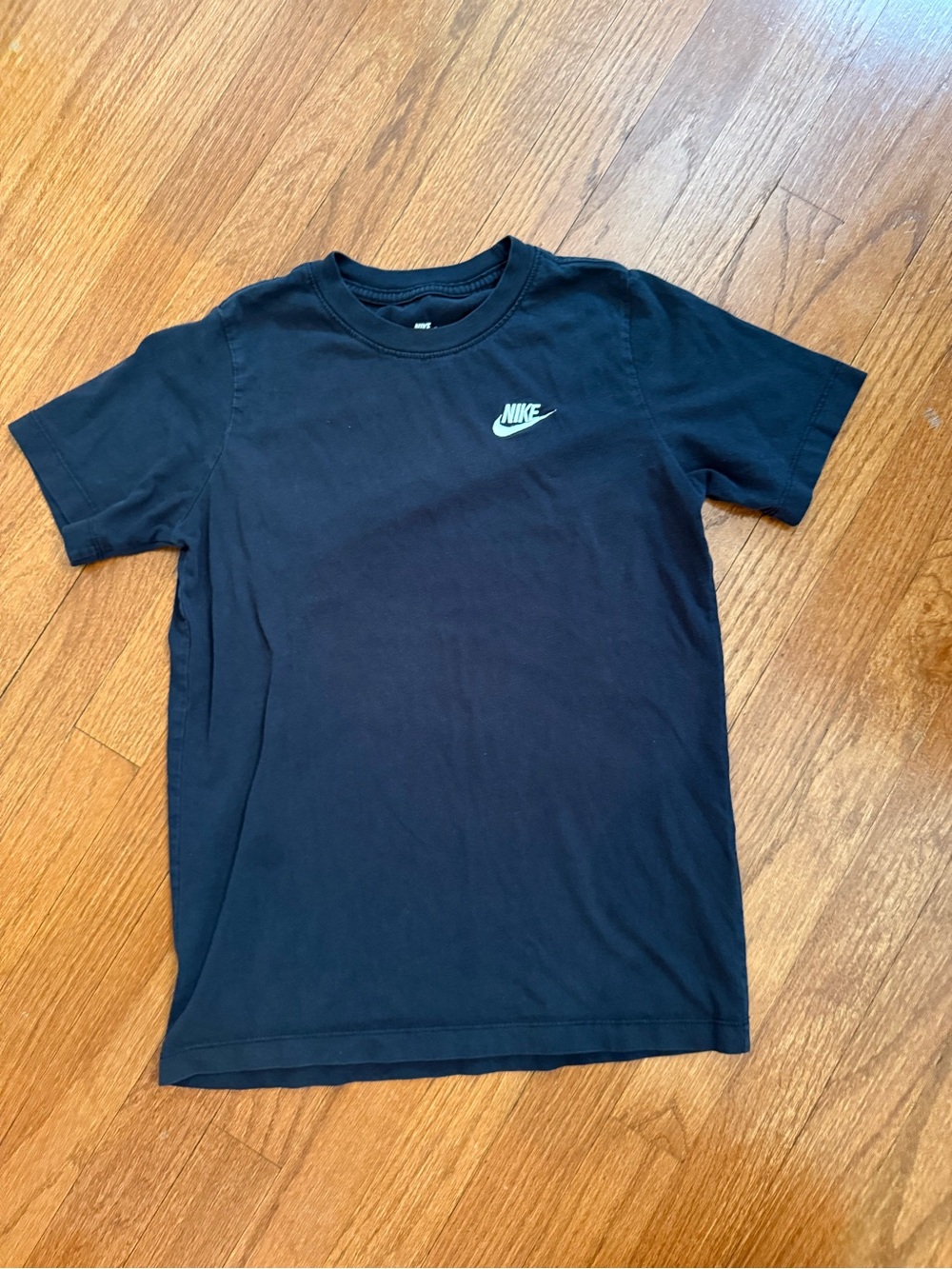 Nike Black Short-Sleeve Tee with White Swoosh